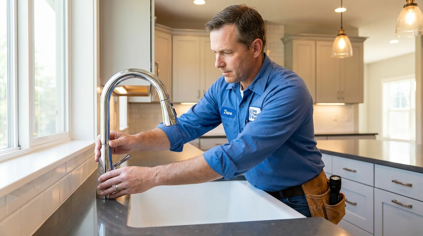Kitchen faucet installation by Johns Plumbing LLC in Armonk