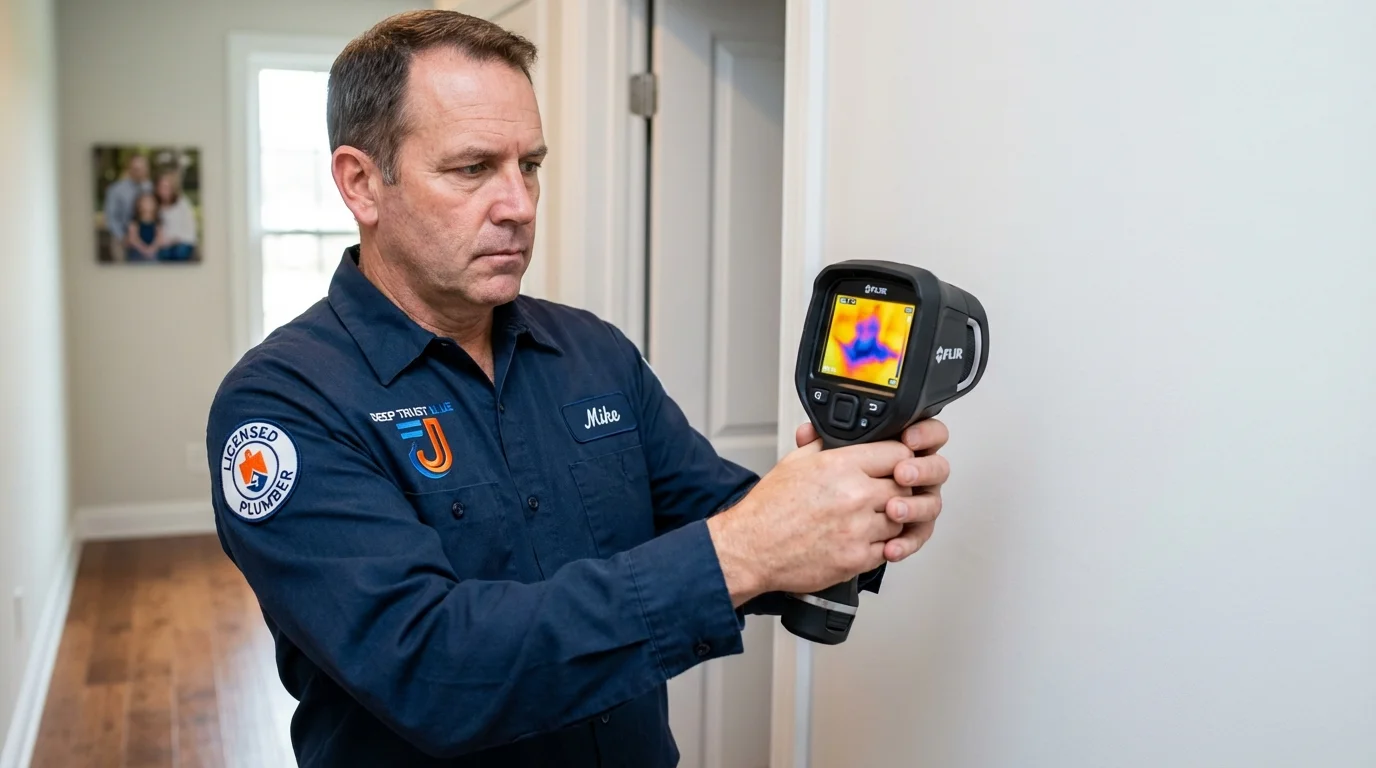 Thermal imaging leak detection by Johns Plumbing LLC in Armonk